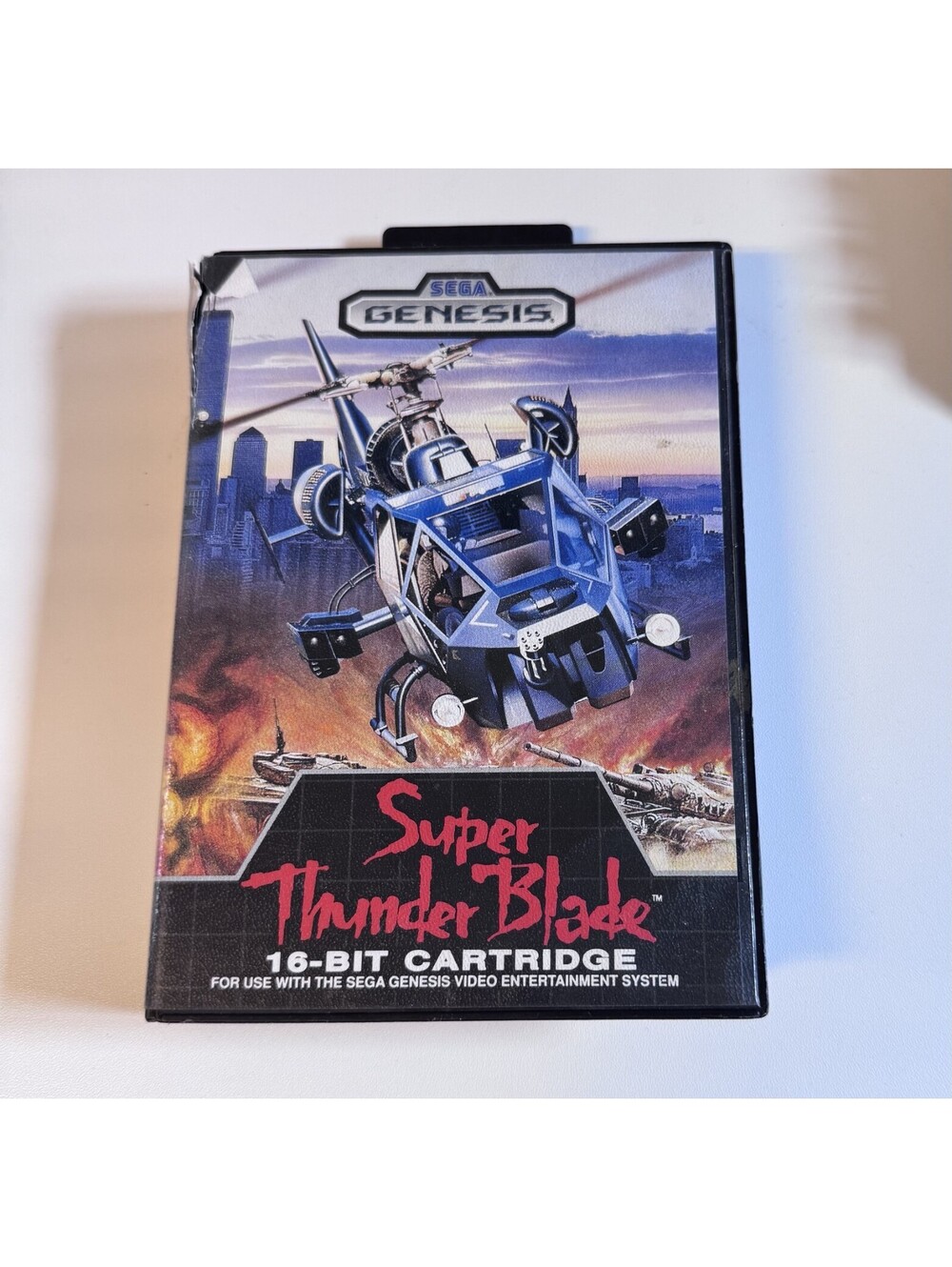 Super Thunder Blade Sega Genesis Video Game CIB Complete Tested